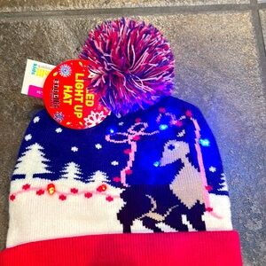 NWT girls winter light up hat size small (toddler)